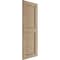 Ekena Millwork Rustic Two Equal Louver Sandblasted Faux Wood Shutters (Per Pair), Primed Tan, 18"W x 76"H SHULV18X76SDPR - alternate 18